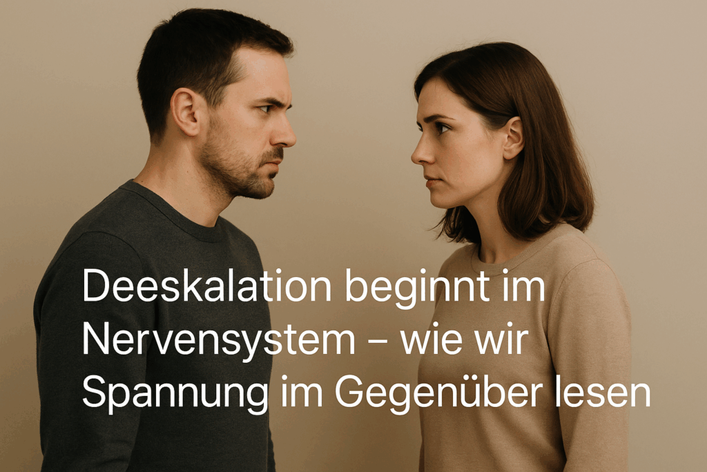 Deeskalation beginnt im Nervensystem – wie wir Spannung im Gegenüber lesen 1 Deeskalation beginnt im Nervensystem